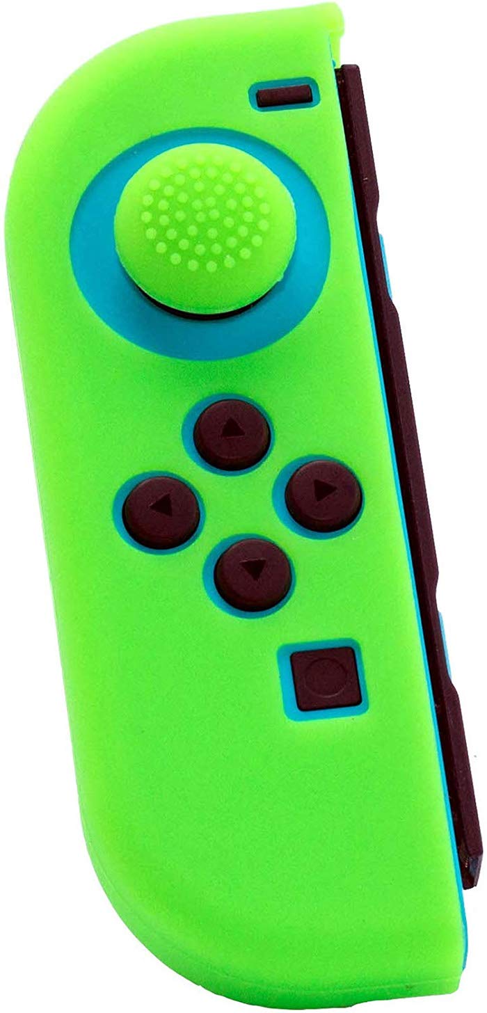 Funda Fr·Tec Silicona + Grip Joy-Con Verde Izquierdo - Nuevo Funda Fr·Tec Silicona + Grip Joy-Con Verde Izquierdo - Nuevo